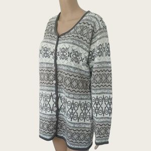 Alfred Dunner Sweater Cardigan Wool Acrylic S